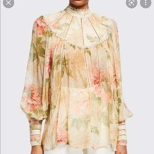 Zimmerman Floral Silk Blouse